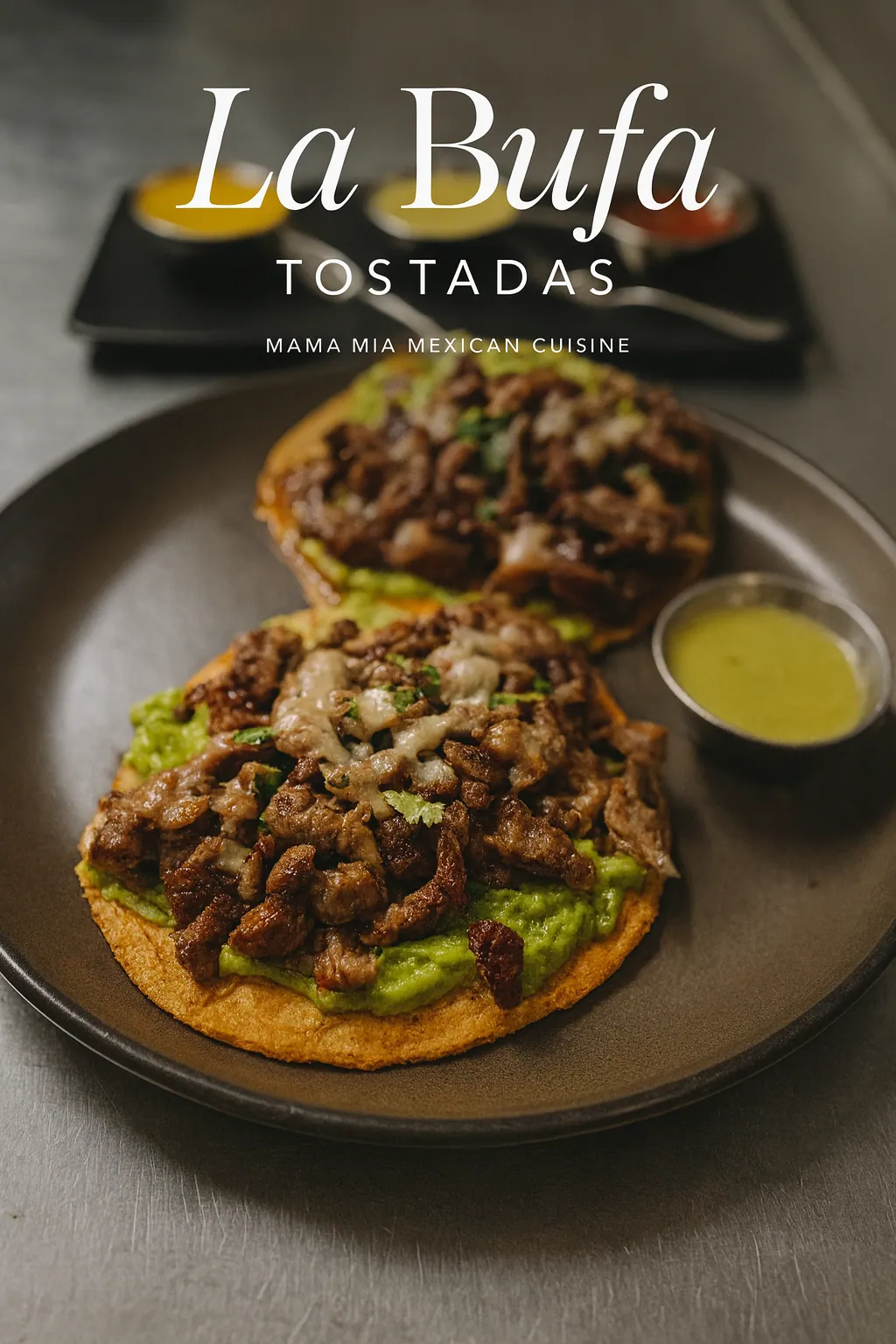 La Bufa — tostadas con fajita de res